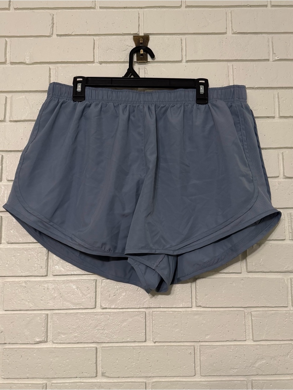 Nike Dri-FIT Running Shorts Womens 1X Blue Gray Athletic Workout